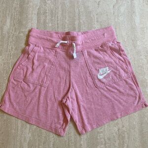 Nike Sportswear Vintage Girls’ Shorts - Size L - Bleached Coral/Sail